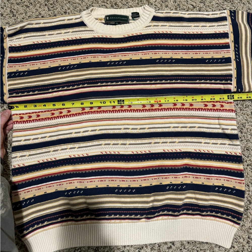 JJ Farmer Vintage 100% Cotton Sweater Size Large - Picture 6 of 6